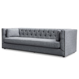 Aurea 3 Seater Fabric Sofa - Graphite Grey Casa-Core