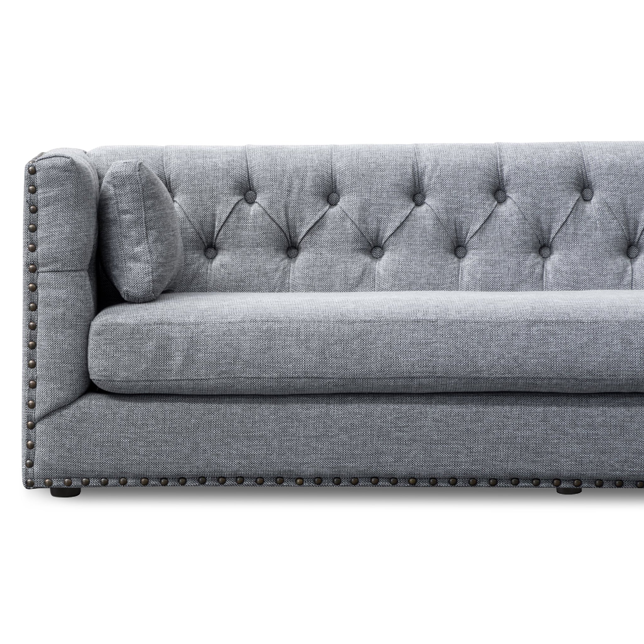 Aurea 3 Seater Fabric Sofa - Graphite Grey Casa-Core