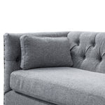 Aurea 3 Seater Fabric Sofa - Graphite Grey Casa-Core