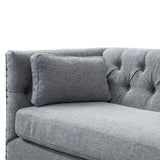 Aurea 3 Seater Fabric Sofa - Graphite Grey Casa-Core