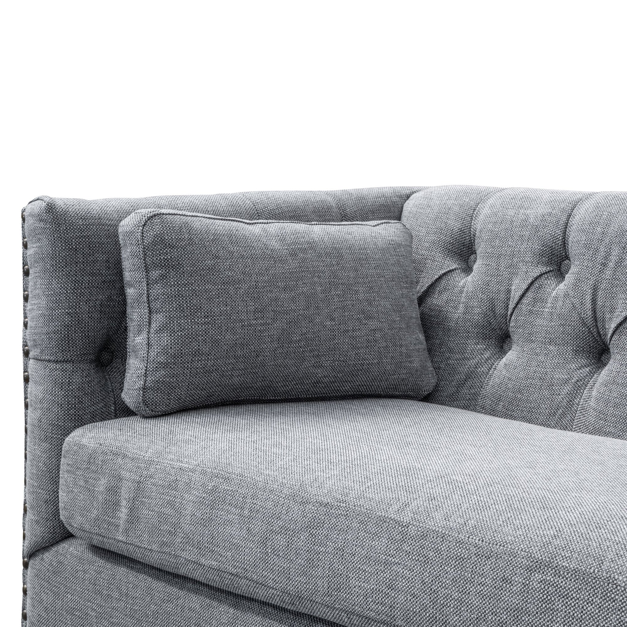 Aurea 3 Seater Fabric Sofa - Graphite Grey Casa-Core