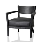 Wendell Leather Armchair - Full Black - Last One Armchair Chic-Core