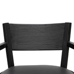 Wendell Leather Armchair - Full Black - Last One Armchair Chic-Core