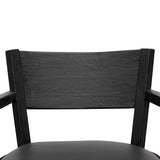 Wendell Leather Armchair - Full Black - Last One Armchair Chic-Core