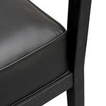 Wendell Leather Armchair - Full Black - Last One Armchair Chic-Core