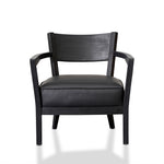 Wendell Leather Armchair - Full Black