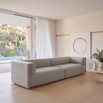Mullen 4 Seater Fabric Sofa - Grey Sofa Casa-Core
