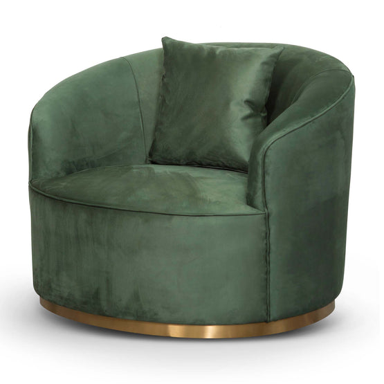 Ex Display - Sosa Armchair - Dark Green Velvet Armchair Forever-Core   