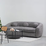Hurst 3 Seater Fabric Sofa - Iron Grey - Last One Sofa Casa-Core
