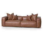 Loft 4 Seater Sofa with Cushion and Pillow - Caramel Brown