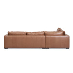 Lucinda 4 Seater Left Chaise Sofa - Caramel Brown Leather - Last One Chaise Lounge K Sofa-Core