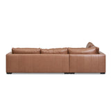 Lucinda 4 Seater Left Chaise Sofa - Caramel Brown Leather - Last One Chaise Lounge K Sofa-Core