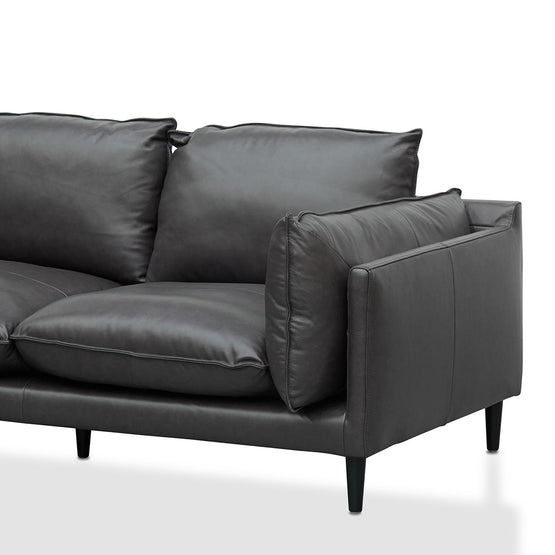 Ex Display - Lucio 2 Seater Sofa - Shadow Grey Leather