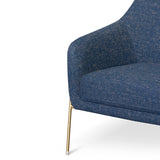 Noah Fabric Armchair - Dark Blue Armchair K Sofa-Core   
