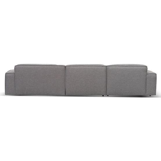 Roshil Right Chaise Sofa - Graphite Grey
