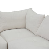 Oliver Modular Chaise Fabric Sofa - Taupe Beige Chaise Lounge K Sofa-Core   