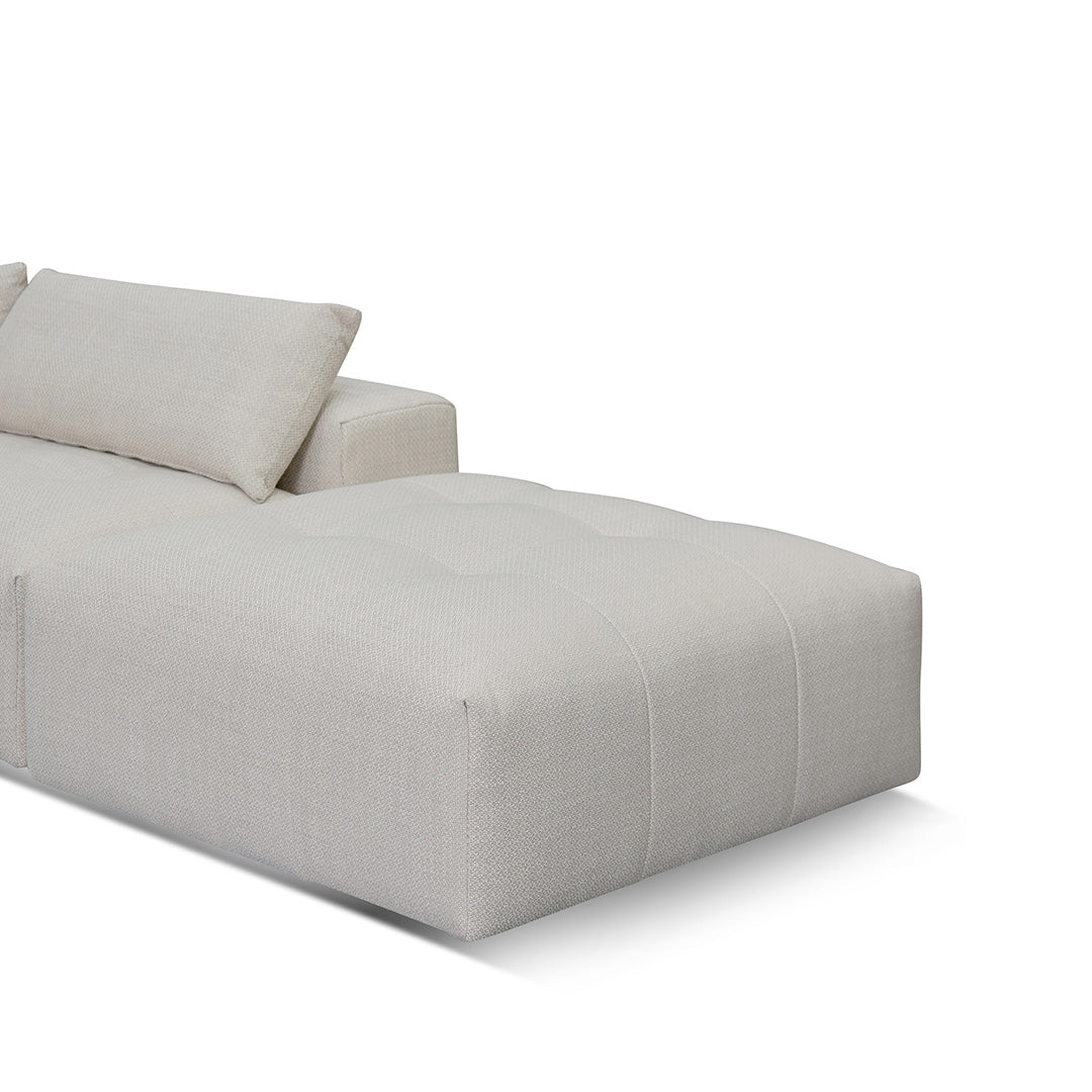 Oliver Modular Chaise Fabric Sofa - Taupe Beige Chaise Lounge K Sofa-Core   