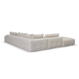 Oliver Modular Chaise Fabric Sofa - Taupe Beige Chaise Lounge K Sofa-Core   