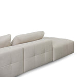 Oliver Modular Chaise Fabric Sofa - Taupe Beige Chaise Lounge K Sofa-Core   