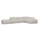 Oliver Modular Chaise Fabric Sofa - Taupe Beige Chaise Lounge K Sofa-Core   