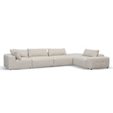 Oliver Modular Chaise Fabric Sofa - Taupe Beige Chaise Lounge K Sofa-Core   