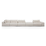 Oliver Modular Chaise Fabric Sofa - Taupe Beige Chaise Lounge K Sofa-Core   