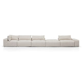 Oliver Modular Chaise Fabric Sofa - Taupe Beige Chaise Lounge K Sofa-Core   