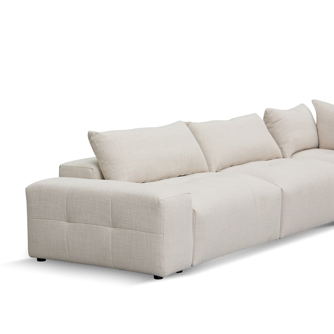 Oliver Modular Chaise Fabric Sofa - Taupe Beige Chaise Lounge K Sofa-Core   