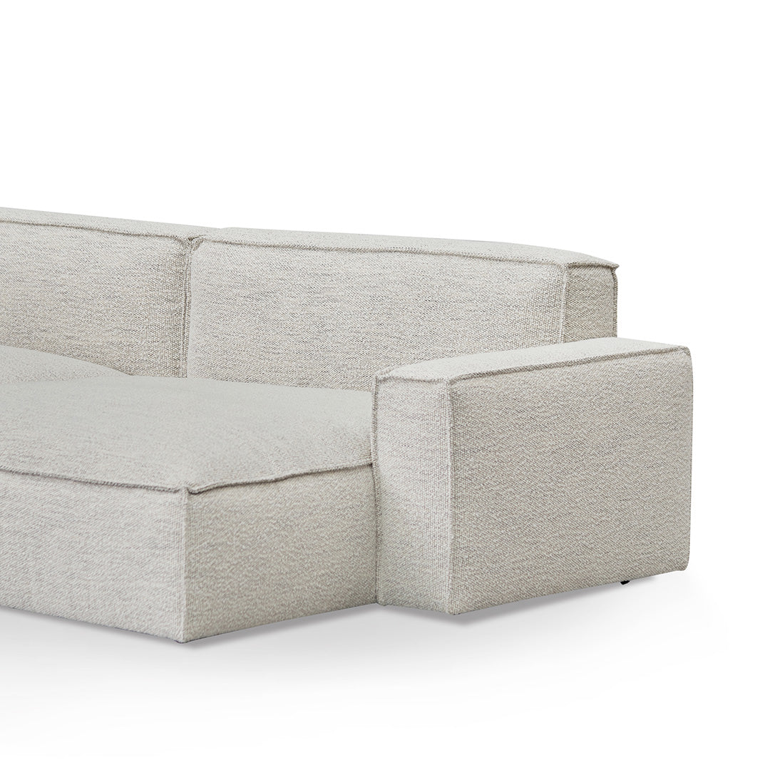 Roshil Right Chaise Fabric Sofa - Fog Grey Chaise Lounge K Sofa-Core   