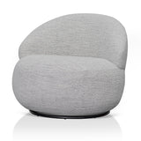 Ex Display - Isla Swivel Fabric Lounge Chair - Fog Grey Lounge Chair K Sofa-Core