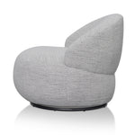 Ex Display - Isla Swivel Fabric Lounge Chair - Fog Grey Lounge Chair K Sofa-Core