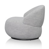 Ex Display - Isla Swivel Fabric Lounge Chair - Fog Grey Lounge Chair K Sofa-Core