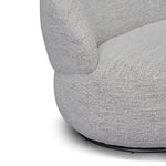 Ex Display - Isla Swivel Fabric Lounge Chair - Fog Grey Lounge Chair K Sofa-Core