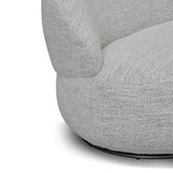 Ex Display - Isla Swivel Fabric Lounge Chair - Fog Grey Lounge Chair K Sofa-Core