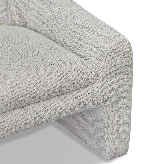 Rubin Fabric Armchair - Fog Grey