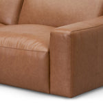 Manuela 4 Seater Sofa - Caramel Brown Leather Sofa K Sofa-Core   