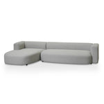 Lavinia Left Chaise Sofa - Grey Chaise Lounge Casa-Core   