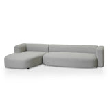 Lavinia Left Chaise Sofa - Grey Chaise Lounge Casa-Core   