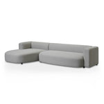 Lavinia Left Chaise Sofa - Grey Chaise Lounge Casa-Core   