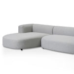 Lavinia Left Chaise Sofa - Grey Chaise Lounge Casa-Core   