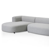 Lavinia Left Chaise Sofa - Grey Chaise Lounge Casa-Core   