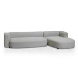 Lavinia Right Chaise Sofa - Grey Chaise Lounge Casa-Core   