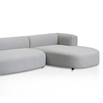 Lavinia Right Chaise Sofa - Grey Chaise Lounge Casa-Core   