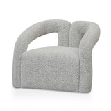 Barta Armchair - Charcoal White Boucle Armchair Casa-Core   