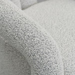 Barta Armchair - Charcoal White Boucle Armchair Casa-Core   