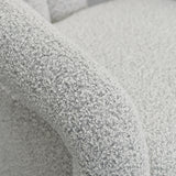 Barta Armchair - Charcoal White Boucle Armchair Casa-Core   