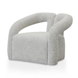 Barta Armchair - Charcoal White Boucle Armchair Casa-Core   