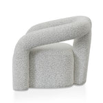 Barta Armchair - Charcoal White Boucle Armchair Casa-Core   