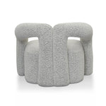 Barta Armchair - Charcoal White Boucle Armchair Casa-Core   