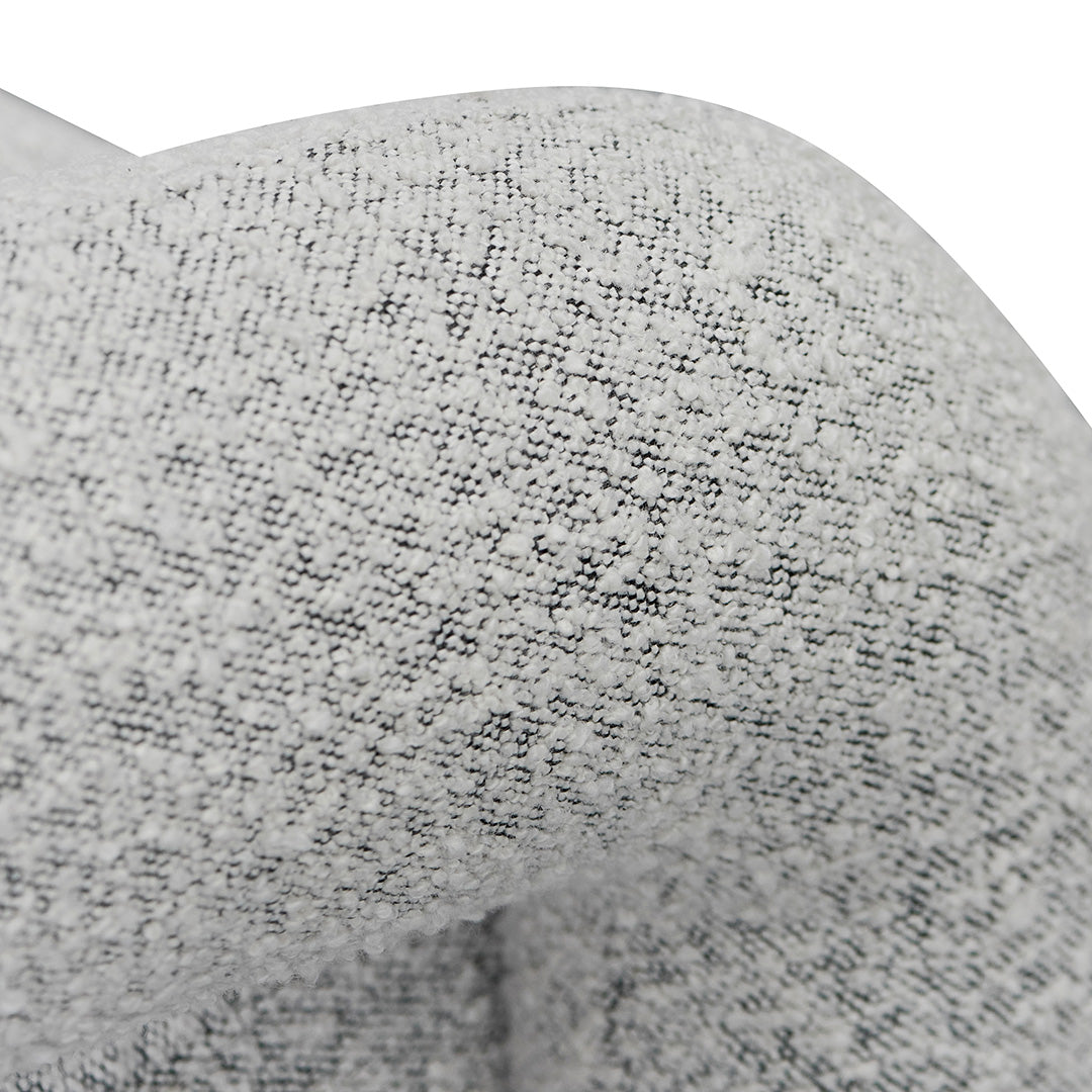 Barta Armchair - Charcoal White Boucle Armchair Casa-Core   